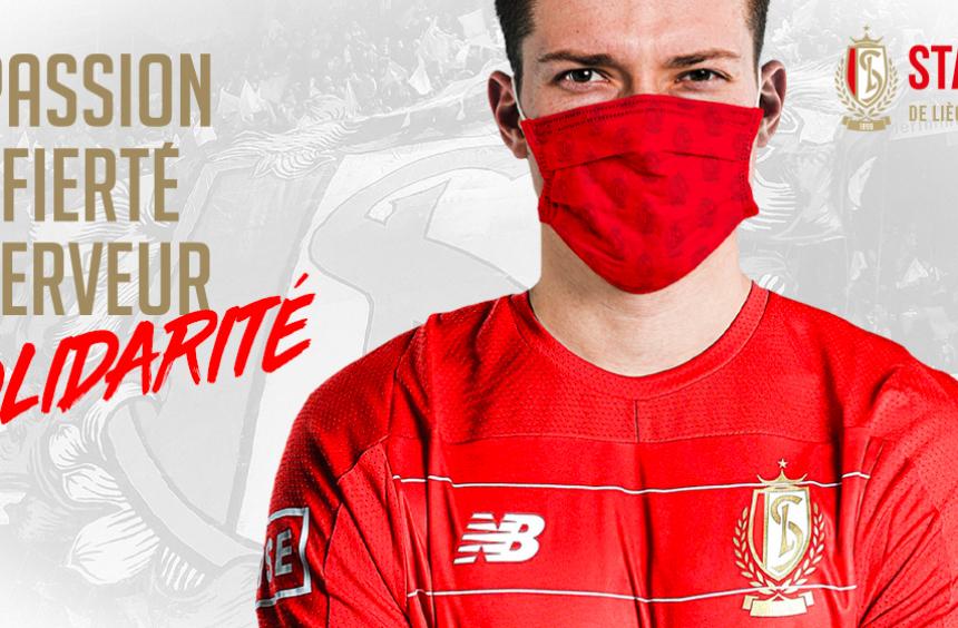 Des masques aux couleurs du Standard de Liège