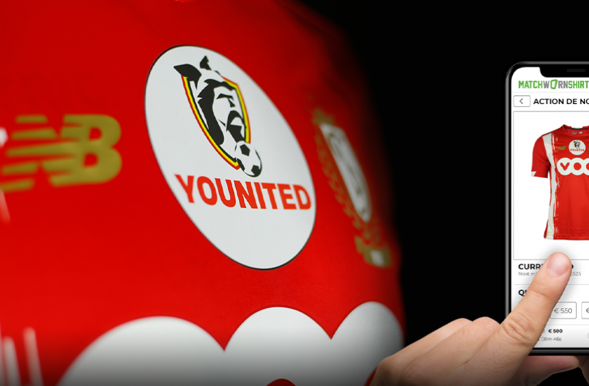 Bied mee op het gesigneerde truitje van jouw favoriete speler en steun Younited Belgium