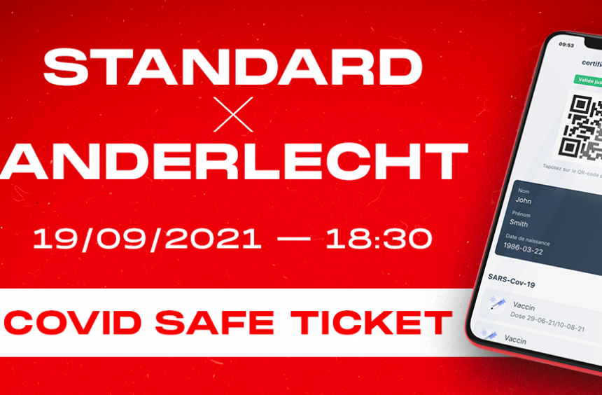 Standard - Anderlecht : Covid Safe Ticket