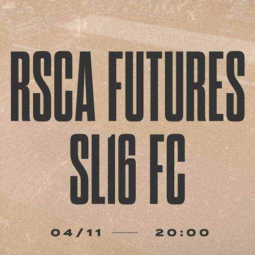 RSCA Futures - SL16 FC op vrijdag 4 november om 20u