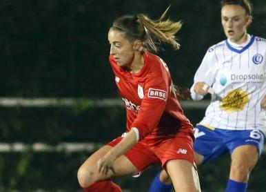 0-2 nederlaag van onze vrouwen tegen KAA Gent